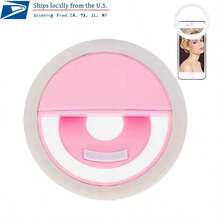 LED Selfie Ring Light Mobile Phone Clip-On Lamp Portable USpB Charge LED Selfie Light Flash Light Photo Camera For Smairtphone New 2026 High For Reliable Electronic Component ﻿ - hồng - Xem 10