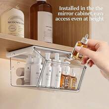 Wall Mounted Drawer Storage Box With Drawer, Compact Mini Drawer Style Storage Box - White - View 4