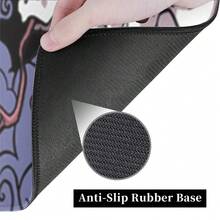 Large Mouse Pad For Laptop,14x24 Inch Non-Slip Rubber Base For Laptop Computer Office & Gaming,Hellish Demon Design - màu đen - Xem 4