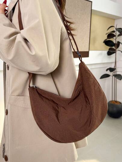 LECEY Unisex Sports Diagonal Shoulder Messenger Bag, Dumpling Shape, New Spring 2026 Collection