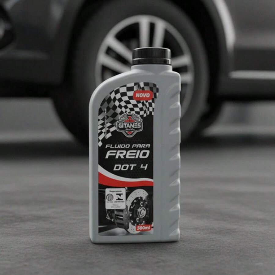 Fluido Óleo Freio Dot 4 500ml Carro Moto Utilitário Gitanes - A - Visão 1