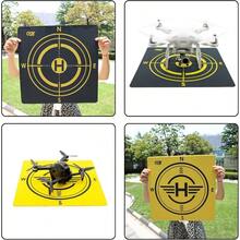CQT Almohadilla de aterrizaje para drones universal impermeable con peso portátil de plegado rápido Helipad de lanzamiento para  Mavic 3 Pro/Mini 2 SE/Air 2 2S/Mini 3 4 Pro/Mavic 2/Holy S/FPV - Amarillo  naranja - Ver 9
