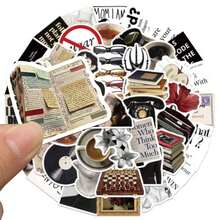 50张博物馆艺术家艺术复古美学奇幻太阳Ins Y2K市中心美学贴纸礼品幽默搞笑贴纸80年代90年代动漫贴纸，适用于剪贴簿用品、信封、水瓶、电脑、笔记本电脑、手机、行李箱、笔记本、冰箱、节日派对、圣诞节装饰新年冬季 - 彩色 - 查看 6