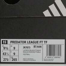 Adidas Predator League FT TF Football/Soccer Shoes, Low-Top, JR7873, Unisex - Red and White - View 6