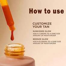 Sunless Tanning Drops – Natural Booster For Glowing Skin | Moisturizing Bronzer For Face & Body, No Sun Damage - Màu Cam san hô - Xem 11