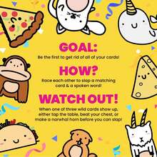 Taco Cat Goat Cheese Pizza Fun Educational Card Game - 2-8 Players Interactive Parent-Child Toy, Trains Focus & Reaction Speed, Essential For Family Game Night, Simple Rules 10 Min To Learn, All Ages Welcome - Nguyên bản - Xem 4