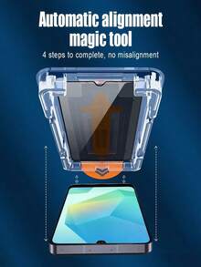 2片装9H硬度钢化玻璃屏幕保护膜，高铝丝网印刷，双重防爆防刮防窥，适用于三星Galaxy S26 S25 S24 Ultra FE A57 A37 A56 A36 A17 A07 A16 A26、15T 14T 13T、Poco M6 M7 X7 Pro、Note 14 13 Pro 4G 5G、17 Pro Max、16 15 14 13 12 11系列，无气泡自吸附一键安装 - 黑色 - 查看 10