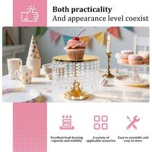 6pcs Gold Cake Stands Metal Cupcake Stand Set ,Candy Fruit Display Dessert Plate Cake Serving Tray For Birthday Party Wedding Anniversary Birthday Party Engagement(8.6in,10.6in,12.6in) - 金的 - 查看 5