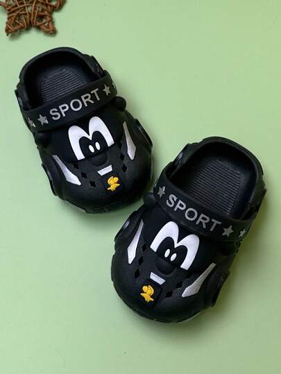 Cute Cartoon Car Children's Loafers, Breathable And Comfortable, With Lightweight Soft Soles. Can Be Used As Sandals Or Slippers. Suitable For Boys And Elementary School Students For Daily Wear.