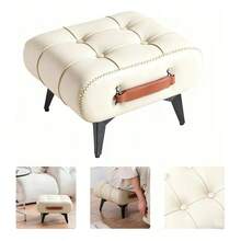 Puf para sofá tipo sillón - Negro - Ver 2