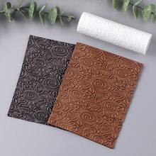 1pc Vintage Vine Pattern Polymer Clay Texture Rolling Pin, Suitable For Making Polymer Clay Earrings, Great For Polymer Clay Texture Boards - GL210 - View 2