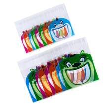 50pcs Creative Animal Pattern Transparent Self-Adhesive Bags, Cartoon Bear Design OPP Plastic Packaging Bags For DIY Jewelry Display And Packaging, Beading Jewelry Making Display And Packaging Supplies, Gift Packaging Bags - Multicolor - View 8
