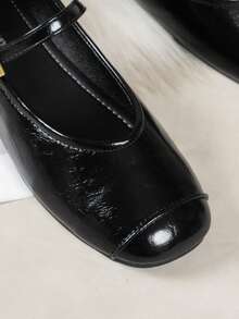 女士平底鞋 - 黑色 - 查看 8