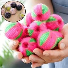 Reusable Silicone Laundry Lint Remover Ball, Washing Machine Pet Hair Removal Accessory, No Electricity Needed, Easy To Use Sticky Lint Brush - A - View 8