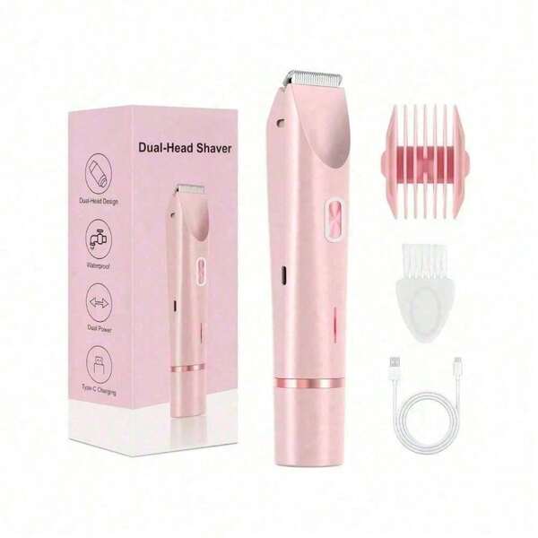 2-In-1 Unisex Electric Shaver & Trimmer - Private Part Hair Removal And Contouring Tool Is A Multi-Functional Device Designed For Personal Care Of Both Men And Women. It Prevents Skin Irritation And Supports Dry And Wet Use, Mainly Used For Hair Removal On Private Parts And Other Body Areas.