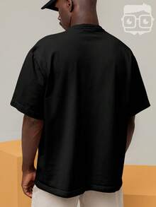 Camiseta Oversized Carnaval Bloquinho Folia Colorido Confete REF 3398 VEST NERD - Preto - Visão 6