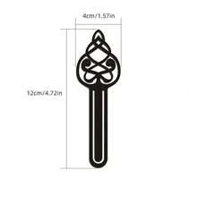 10pcs Modern Hollow Metal Bookmarks, Islamic Bookmarks, Bookmarks, Arabic Calligraphy Art, Metal Material - Multicolor - View 9