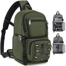 NEWHEY Camera Bag, DSLR/SLR/Mirrorless Cameras Case Small Waterproof Camera Sling Bag Crossbody Bags For Photographers With Tripod Holder Compatible With Canon/Nikon/ - Multicolor - View 13