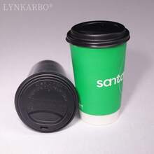 50pcs/Pack 80mm/90mm Heat-Resistant Coffee Cup Lids, Takeaway Cup Covers - Flip-top Cup Lid - View 6