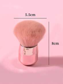 1Pc Large Mushroom Head Nail Art & Makeup Brush Nail Art Dust Powder Remover Brush With Soft S And Pink Handle Nail Brush For Cleaning Fingernails - Multicolor - View 6