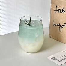 2个圆肚形玻璃杯，鸡尾酒/香槟杯，饮料杯，可清洗玻璃杯 - 透明 - 查看 9