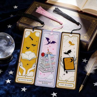 Marcapáginas de acrílico con diseño de dragón, merchandising literario para amantes de los libros, marcapáginas único para hombres, accesorio de lectura