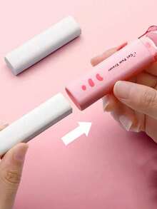 1/2/3 件套卡通设计办公橡皮擦，适合学校使用，学习用品，开学用品，办公用品 - 粉紅色款 - 查看 5