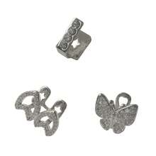 1 Set Unique Rhinestone Stitched Zirconia Double Heart Zirconia Butterfly Tooth Jewelry, Unisex Daily Wear & Party Accessory - Multicolor - View 5