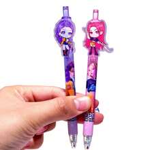 Mattel 6支/套 KPOP 中性笔、女团塑料贴纸、0.5mm 中性笔、签名中性笔和圆珠笔，适用于办公和学习。 - 款式隨機 - 查看 4