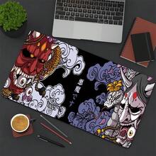 Large Mouse Pad For Laptop,14x24 Inch Non-Slip Rubber Base For Laptop Computer Office & Gaming,Hellish Demon Design - màu đen - Xem 1