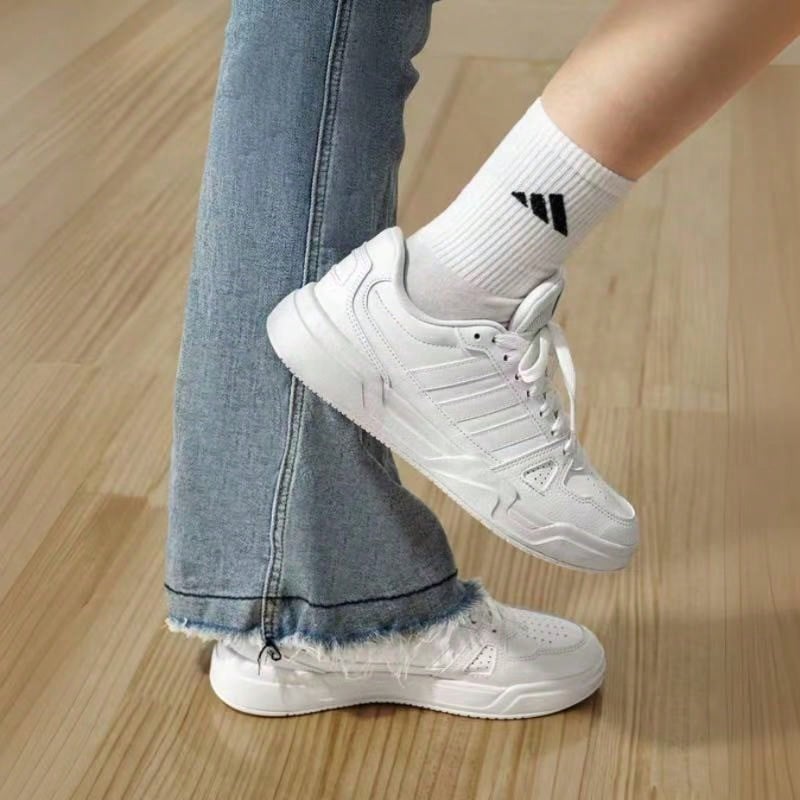Adidas White Sneakers, 2025 New Style, Men's And Women's Sneakers, Low-Top Sports Casual Shoes. - White - View 1