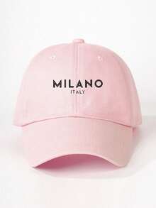 1顶印有“米兰，意大利”字样的可调节棒球帽，户外防晒休闲帽，适合春秋季旅行、海滩，Y2K风格，年轻人适用 - 棒球帽 - 查看 20