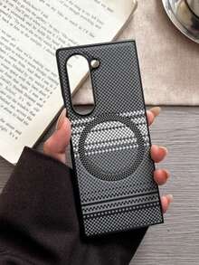 1pc Magnetic Wireless Charging Phone Protective Case, Aesthetic Protection, Unique Pattern, High-Quality Coverage, Foldable Cover, Compatible With Samsung Galaxy Z Fold 7/6/5/4, Full-Coverage Anti-Drop Protective Case Compatible With Samsung Galaxy Z Flip7/Galaxy Z Flip7FE Galaxy Z Flip6/5, Suitable For Men And Women, Birthday/Graduation/Back To School Gift - Multicolor - View 5