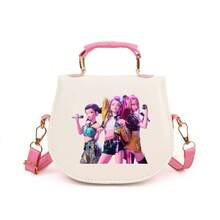 Kpop Demon Hunter Cartoon Anime Witch Girl Group Small PU Crossbody Bag, Fashion Print - Multicolor - View 5