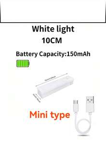 1pc USB Rechargeable LED Motion Sensor Light - Wireless, Warm White, Night Light, Kitchen Decor, Home Decor, Room Decor, Suitable For Kitchen, Wardrobe, Hallway, Stairs, Bedroom - Cabinet Light Strips - View 16