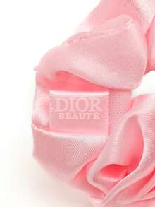 Christian Dior 1 Set Velvet Hair Scrunchies, Hair Ties, Ponytail Holders, Gentle On Hair, Pink - Pink - View 6