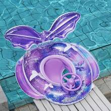 Children's Swimming Pool Float, Mermaid Inflatable Swimming Ring With Seat, Children's Swimming Pool Float Ball, Children's Swimming Pool Drift Boat, Children's Outdoor Toys - Multicolor - View 4