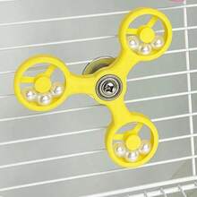 1 Peça Brinquedo de Moinho de Vento de Pérola Giratório a 360°, Acessório Decorativo de Gaiola Interessante e Inteligente para Mascar de Papagaio, Adequado para Pássaros o Ano Todo - Multicolorido - Visão 10