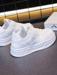 儿童/青少年滑板鞋，软底，防滑，休闲鞋，跑步鞋，运动鞋，男女通用 - 白色 - 查看 5