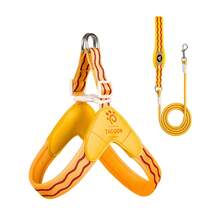 Spring New Dog Harness With Leash, Anti-Pull Dog Chest Harness With Breathable Padding And Escape-Proof Design, Quick Adjust For Dog Training And Walking, Pet Supplies, Pet Outdoor Leash Set - Multicolor - View 16