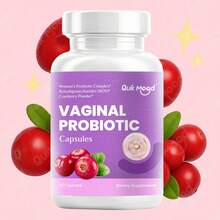 Quit Mood Vaginal Probiotic Capsules For Women - 60 Count, Supports Feminine Health, PH Balance & Odor Control, With Cranberry Powder & XOS Prebiotics To Maintain Vaginal Flora Balance - 180 Capsules/Bottle - 查看 7