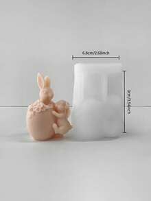 3D Easter Bunny Rabbit Silicone Mold - Flexible Rabbit Mold Suitable For DIY Candle, Resin, Soap, Plaster Craft - Asymmetric Shape For Detailed Spring Crafts, Wax, Clay, Resin (Ideal For &) - Rabbit Mold - View 8