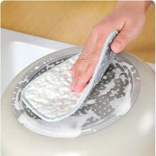 New Multi-Purpose Wet And Dry Wire Dishcloth, Reusable Metal Scrubbing Pad Sponge Cloth, Non-Scratch Wire Dishcloth For Cleaning Kitchen Dishes, Sinks - A - View 11