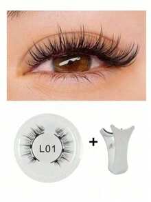 磁吸式睫毛夹，便捷V型睫毛夹，新手友好，无需电池，易于使用 - 白色 - 查看 15