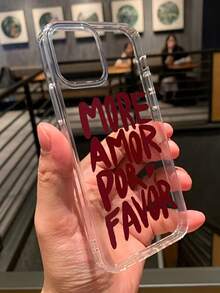 更多爱意，以及柔软的保护壳，透明保护壳，兼容苹果 17/17Pro/17Promax/16 Pro Max/17/15/14/13/12/11，实用时尚，全新创意设计美学，高品质气囊保护壳，男女皆宜。 - 無色 - 查看 5