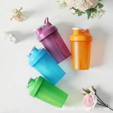 400毫升便携式奶昔摇摇杯，健身补剂蛋白粉杯 - 彩色 - 查看 4