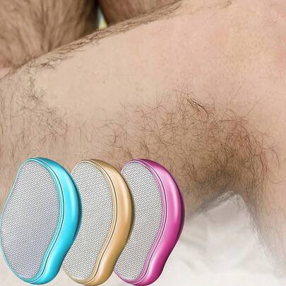 1pc Reusable Crystal Leg Hair Removal Device, Painless Exfoliating And Depilating Tool, Women's Painless Physical Crystal Hair Removal Equipment, Glass Depilation Device, All-Season Crystal Hair Removal Device, Portable Gentle Hair Removal, Gentle Exfoliation, Magical Depilation Tool