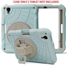 Kids Tablet 1pc, Protective Case For Mini 7 A17 Pro 2024/ Mini 6 2021 8.3-Inch, With Pencil Slot, 360-Degree Rotating Stand, And Handle, Compatible With 7th/6th Generation Mini, Red/Blue - Ice Blue + - View 3