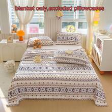 1pc 300gsm Bohemian Style Reversible Thick Fleece Multifunctional Blanket, Travel/Car/Nap Throw (Pillow And Pillowcase Not Included) - Bohemia - View 3