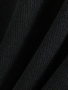 GIGOGOU Áo len nữ tay ngắn dáng rộng, cỡ lớn 1XL-4XL, màu đen, thích hợp mặc mùa xuân hè. - màu đen - Xem 8